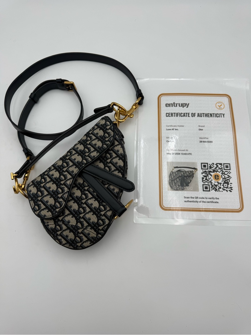 Dior Mini Oblique Saddle Crossbody Bag